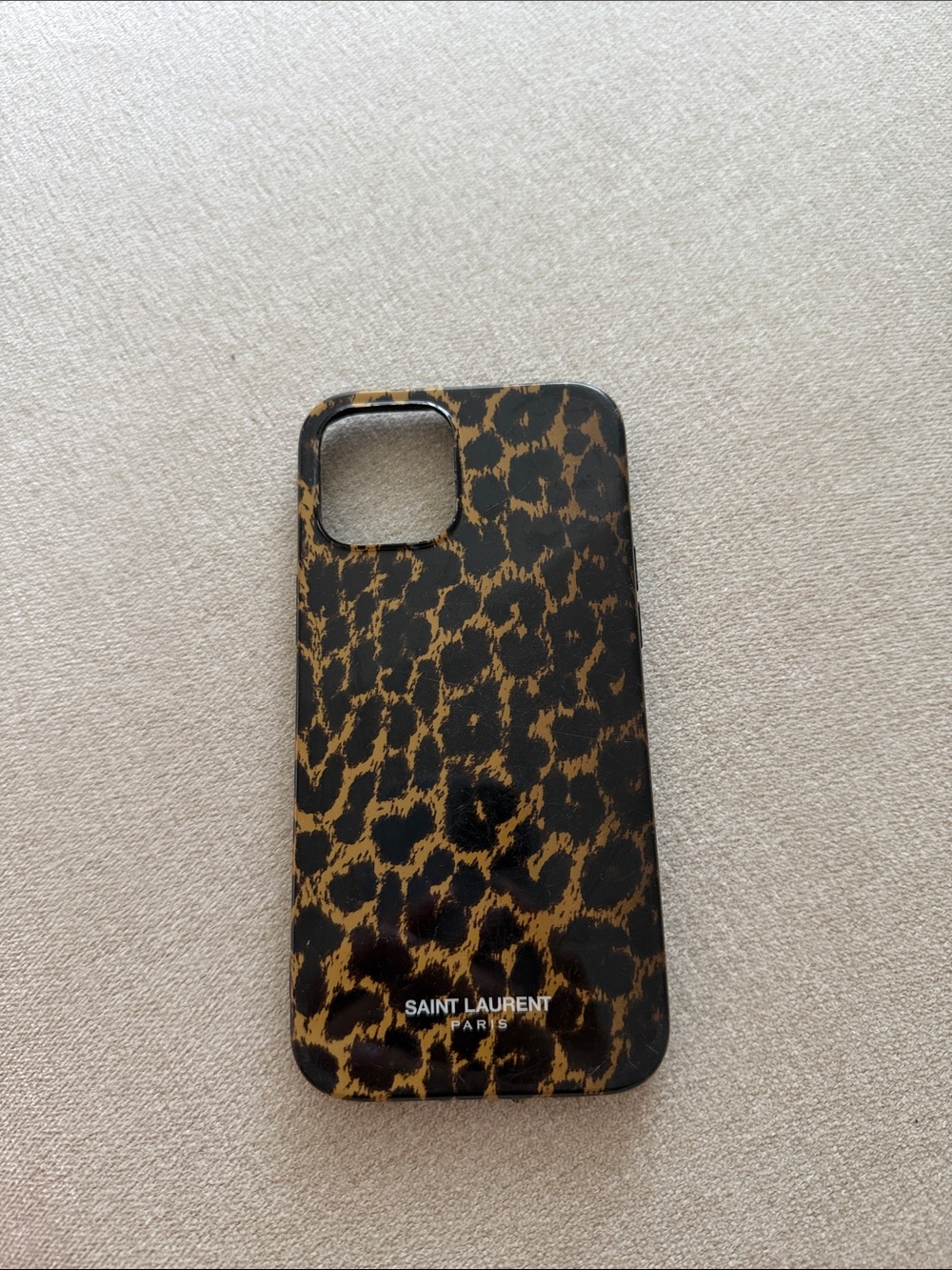 Saint Laurent Leopard Print Phone Case - iPhone 12 Pro Max